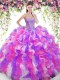 Floor Length Ball Gowns Sleeveless Multi-color Sweet 16 Dress Lace Up