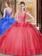 Best Selling Sleeveless Appliques and Sequins and Pick Ups Backless Sweet 16 Dresses