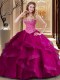 Ball Gowns Sweet 16 Quinceanera Dress Fuchsia Sweetheart Tulle Sleeveless Floor Length Lace Up Ball Gowns Sweet 16 Quinceanera Dress Fuchsia Sweetheart Tulle Sleeveless Floor Length Lace Up