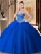 Royal Blue Ball Gowns Tulle Sweetheart Sleeveless Beading Floor Length Lace Up Sweet 16 Quinceanera Dress Royal Blue Ball Gowns Tulle Sweetheart Sleeveless Beading Floor Length Lace Up Sweet 16 Quinceanera Dress