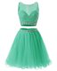 On Sale Green Prom Dress Prom and Party and For with Beading and Belt Sweetheart Sleeveless Side Zipper
