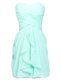 High Class Knee Length Column/Sheath Sleeveless Apple Green Prom Gown Lace Up