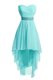 Enchanting Aqua Blue Sweetheart Lace Up Ruching and Belt Homecoming Dress Sleeveless