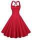 A-line Evening Dress Red Sweetheart Satin Sleeveless Knee Length Backless