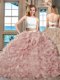 Straps Sleeveless Backless Floor Length Beading and Ruffles Quinceanera Dresses