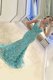 Colorful Mermaid Sleeveless Sweep Train Zipper With Train Appliques Homecoming Dress