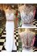 White Empire Chiffon Scoop Sleeveless Beading and Appliques Floor Length Zipper Prom Gown
