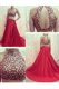 Clearance Sleeveless Elastic Woven Satin With Train Court Train Backless in Red with Beading