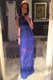 Perfect Scoop Sleeveless Prom Gown Floor Length Lace Royal Blue Lace