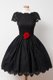Trendy Black Ball Gowns Bateau Cap Sleeves Lace Knee Length Backless Hand Made Flower