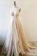 Fantastic Champagne Sleeveless Court Train Lace and Sashes ribbons With Train Dress for Prom