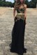 Custom Fit Strapless Sleeveless Chiffon Prom Dresses Lace and Appliques Backless