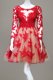 Lace Red Prom Dresses Prom and For with Appliques Scoop Long Sleeves Zipper