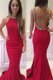 Mermaid Hot Pink Prom and Party and For with Beading Scoop Sleeveless Brush Train Backless