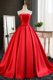 Gorgeous Pleated Red Prom Party Dress Strapless Sleeveless Sweep Train Lace Up