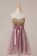 Sequins Pink Sleeveless Tulle Zipper Prom Party Dress for Prom
