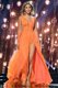 Suitable Orange Prom Dresses Prom and For with Sashes ribbons V-neck Sleeveless Sweep Train Zipper
