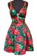 On Sale Sleeveless Satin Mini Length Zipper Prom Party Dress in Multi-color with Pattern