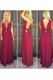 Floor Length Side Zipper Homecoming Dress Burgundy for Prom and Party with Ruching