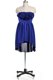 Beauteous Knee Length A-line Sleeveless Royal Blue Dress for Prom Zipper