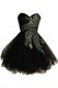 Black Sleeveless Tulle Side Zipper Homecoming Dress for Prom and Party