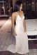 Mermaid White V-neck Neckline Sequins Evening Dress Sleeveless Criss Cross