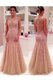 Shining Mermaid V-neck Sleeveless Zipper Homecoming Dress Peach Tulle