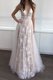 Clearance Floor Length Zipper Prom Dress Champagne for Prom and Party with Lace