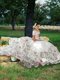 Off the Shoulder Ruffled Floor Length Ball Gowns Short Sleeves White Quinceanera Gowns Lace Up