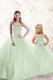 Wonderful Tulle Sleeveless Floor Length Quince Ball Gowns and Beading