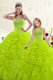 Gorgeous Yellow Green Sleeveless Organza Lace Up Ball Gown Prom Dress for Military Ball and Sweet 16 and Quinceanera Gorgeous Yellow Green Sleeveless Organza Lace Up Ball Gown Prom Dress for Military Ball and Sweet 16 and Quinceanera