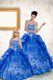 Royal Blue Ball Gowns Sweetheart Sleeveless Taffeta Floor Length Lace Up Beading and Embroidery and Pick Ups 15th Birthday Dress