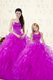 Sleeveless Lace Up Floor Length Beading and Ruffles 15 Quinceanera Dress