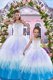 Multi-color Ball Gowns Beading Vestidos de Quinceanera Lace Up Tulle Sleeveless Floor Length