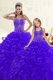 Sweetheart Sleeveless Organza Sweet 16 Quinceanera Dress Beading and Ruffles Lace Up Sweetheart Sleeveless Organza Sweet 16 Quinceanera Dress Beading and Ruffles Lace Up