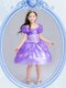 Lavender Square Side Zipper Beading and Bowknot Flower Girl Dresses for Less Short Sleeves