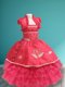 Best Coral Red Lace Up Spaghetti Straps Appliques and Ruffled Layers Little Girl Pageant Gowns Organza and Taffeta Sleeveless