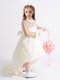 Eye-catching Scoop Sleeveless Zipper Flower Girl Dresses White Fabric With Rolling Flowers