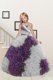 Halter Top Sleeveless Lace Up Floor Length Beading and Ruffles Little Girls Pageant Gowns