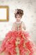 Sleeveless Floor Length Beading and Ruffles and Sequins Lace Up Flower Girl Dresses with Multi-color