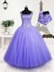 Fitting Sleeveless Beading and Sequins Lace Up Little Girls Pageant Dress