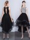 Scoop Sleeveless Backless Dress for Prom Black Tulle Scoop Sleeveless Backless Dress for Prom Black Tulle