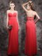 Red Dress for Prom Prom and For with Appliques Sweetheart Sleeveless Zipper