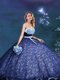 Fabulous Royal Blue Lace Lace Up Sweetheart Sleeveless Vestidos de Quinceanera Appliques and Bowknot