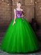 Beauteous One Shoulder Floor Length Lace Up Ball Gown Prom Dress for Military Ball and Sweet 16 and Quinceanera with Pattern
