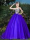 Charming Blue Zipper Scoop Appliques and Belt 15 Quinceanera Dress Organza Sleeveless Brush Train Charming Blue Zipper Scoop Appliques and Belt 15 Quinceanera Dress Organza Sleeveless Brush Train