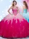 Top Selling Ball Gowns 15 Quinceanera Dress Multi-color Sweetheart Tulle Sleeveless Floor Length Lace Up