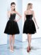 Black Sweetheart Lace Up Beading and Sequins Dress for Prom Sleeveless