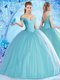 Fancy Off The Shoulder Sleeveless Tulle Sweet 16 Dress Beading Lace Up